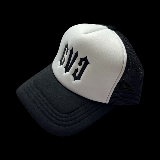 Black And White Trucker Hat